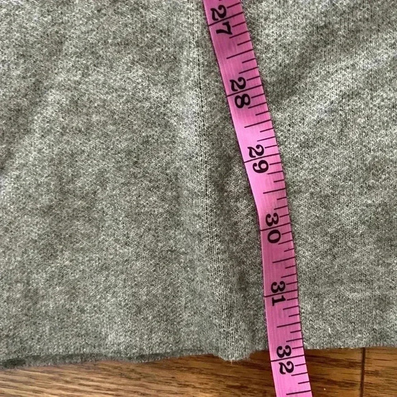 [L]Zara Knit Gray Ruffled Sleeve Wool Blend  Tunic Dress - Picture 7 of 9